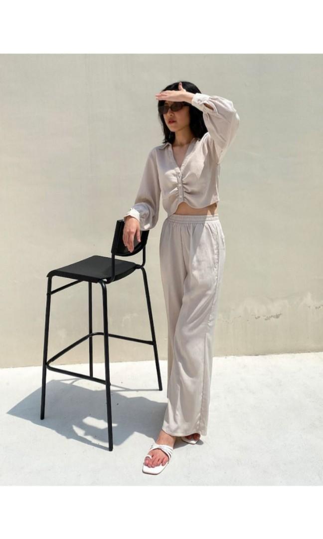 NEW POMELO X DEAR DAPHNE NUDE PANTS ORIGINAL COUNTER Fesyen Wanita
