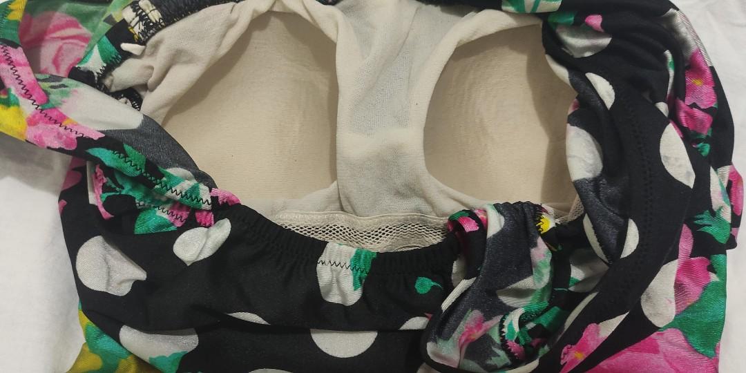 Swimsuit Baju Renang Polka Bikini Fesyen Wanita Pakaian Wanita