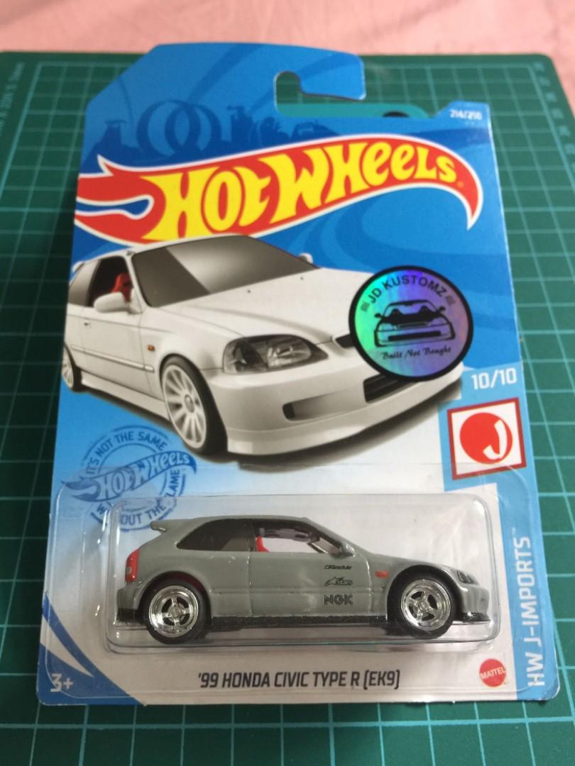 Custom Hot Wheels Honda Civic Ek Gray Hobbies Toys Toys Games On