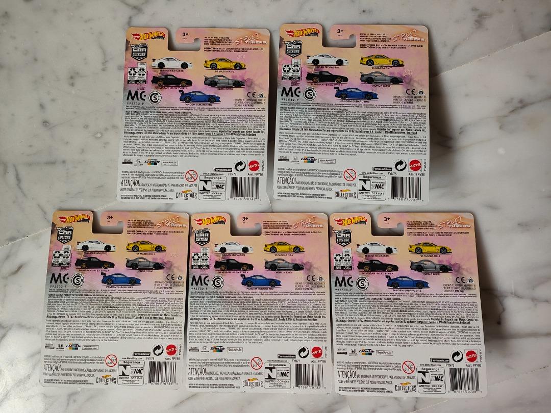 Hot Wheels Street Tuners Series Full Set Lot Of Hobbies Toys Toys Games On Carousell