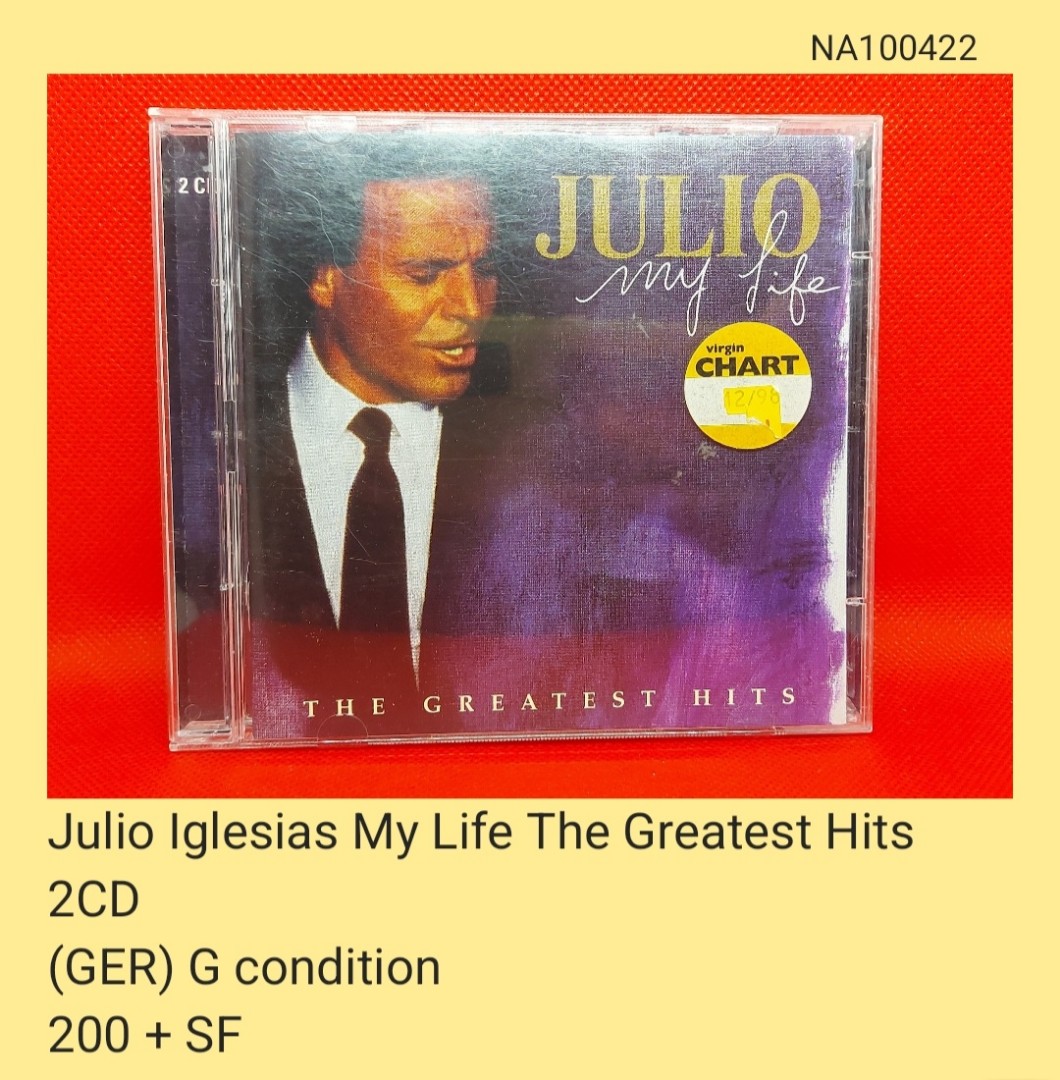 Julio Iglesias My Life The Greatest Hits 2CD Unsealed Hobbies Toys