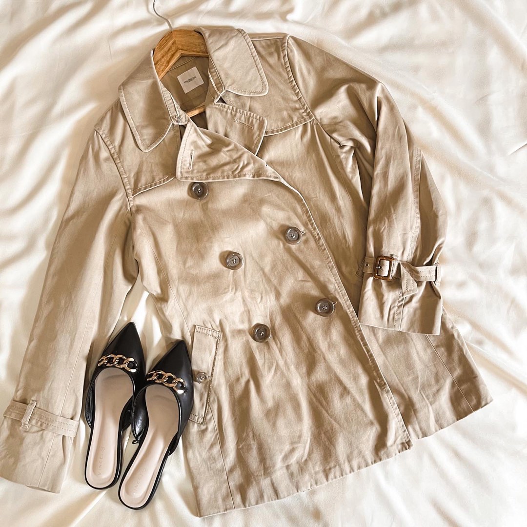 Nude Trenchcoat Women S Fashion Coats Jackets And Outerwear On Carousell