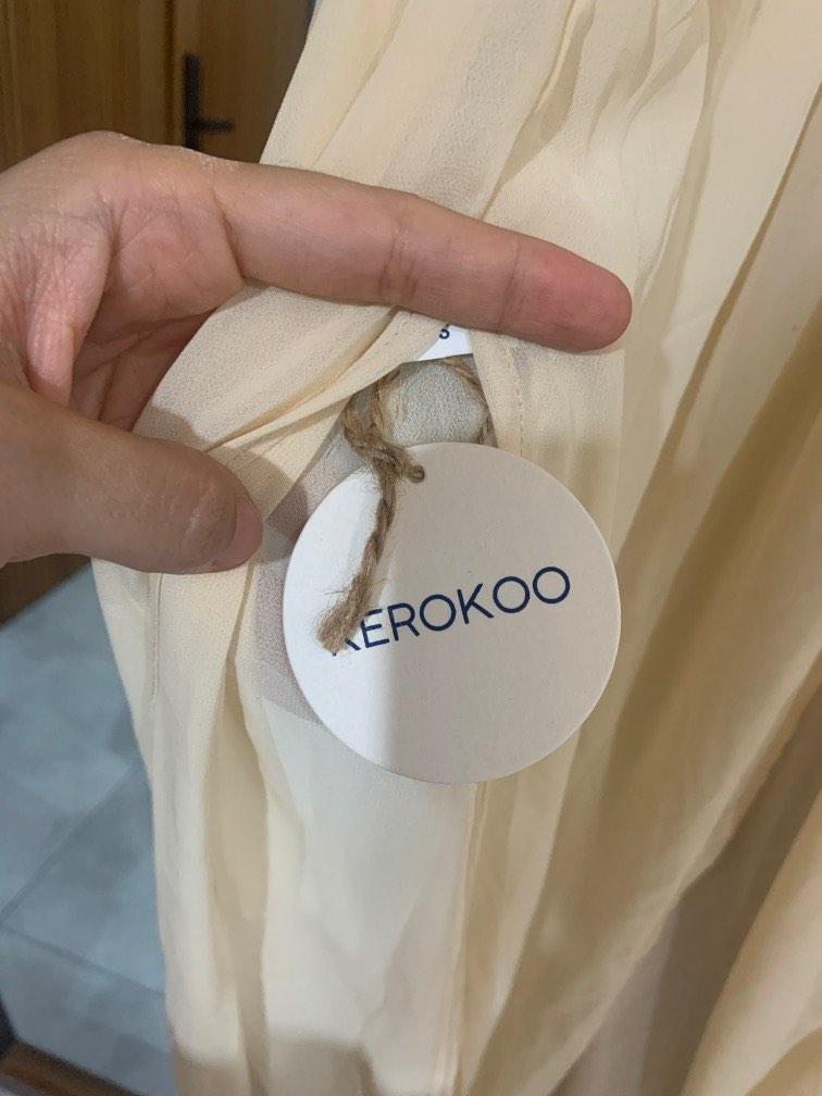 Kerokoo Shizuka Dress In NUDE NEW Fesyen Wanita Pakaian Wanita