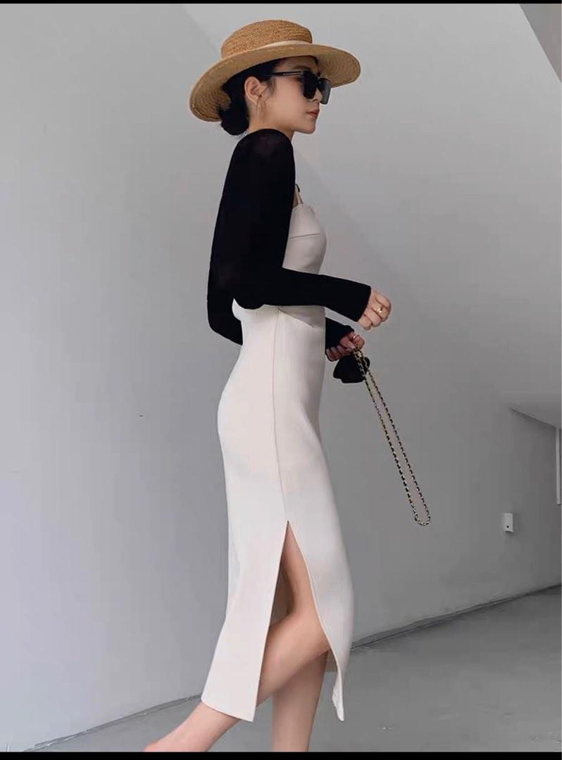 Nude Bodycon Dress Women S Fashion Dresses Sets Dresses On Carousell