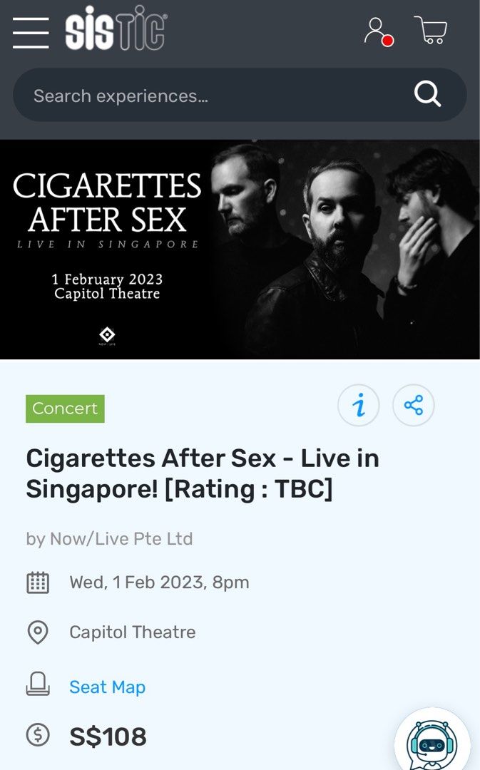 LF Cigarettes After Sex Concert 2 Tickets Bulletin Board Looking