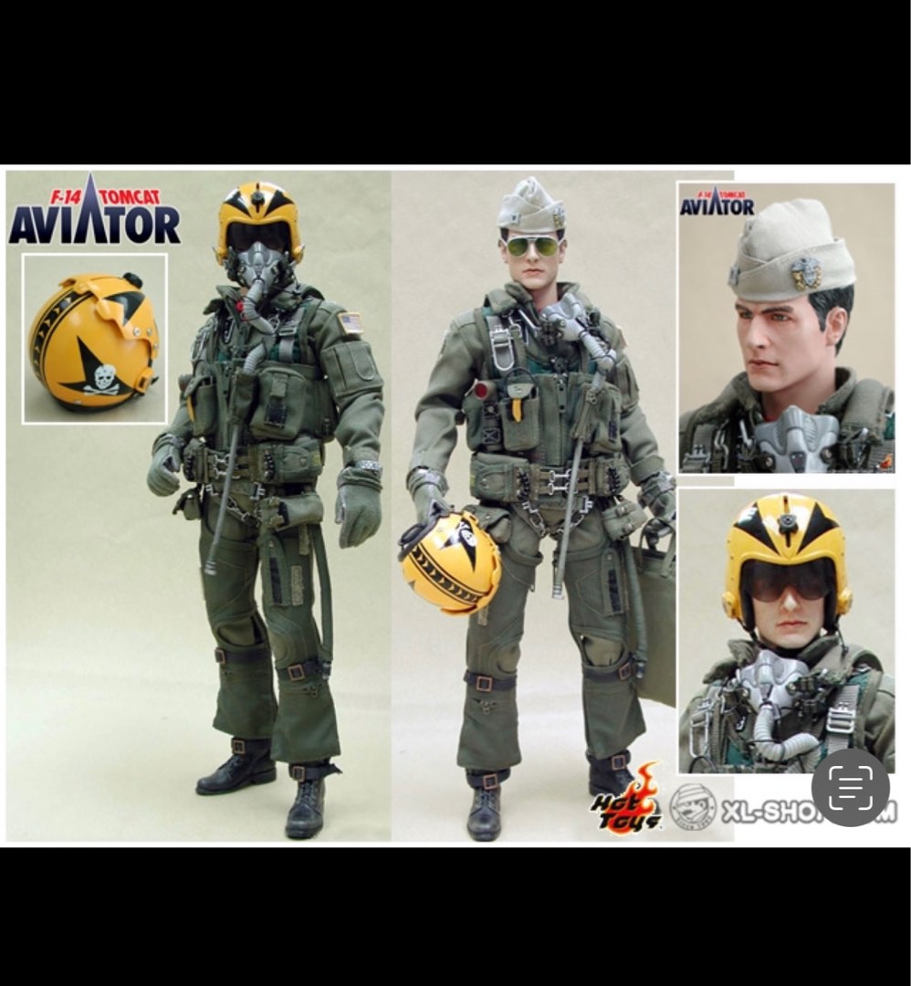 Hot Toys F 14 TOMCAT AVIATOR The Sky Fighter Pilot 1 6 Maverick Tom Cruise Hobbies Toys