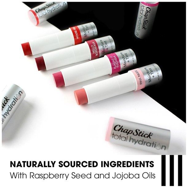 Chapstick Total Hydration Moisture Tint Pink Nude Tinted Lip Balm Tube G Beauty Personal
