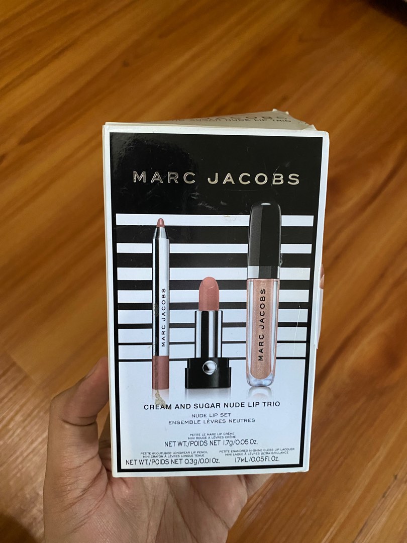 Marc Jacobs Cream And Sugar Nude Lip Trio Kesehatan Kecantikan Rias