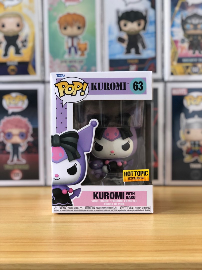 Funko Pop Kuromi With Baku Hot Topic Exclusive Hobbies Toys Toys Games On Carousell