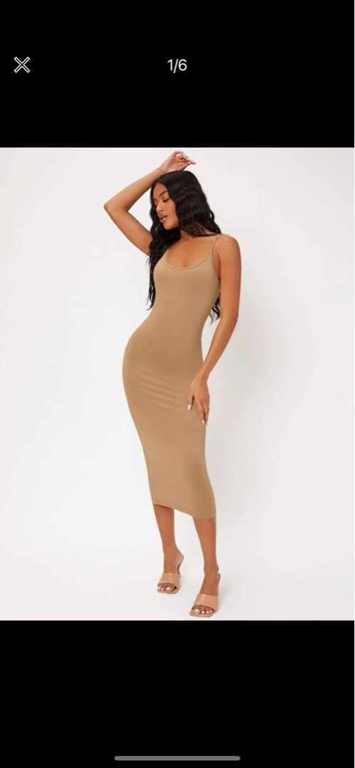 Shein Nude Bodycon Dress Women S Fashion Dresses Sets Dresses On