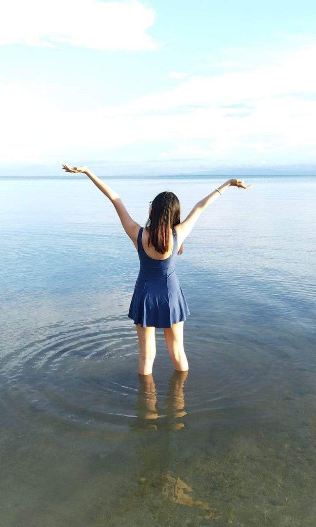 Sogo Blue Flared Skirt Bikini Bathing Suit Women S Fashion Swimwear Bikinis Swimsuits On