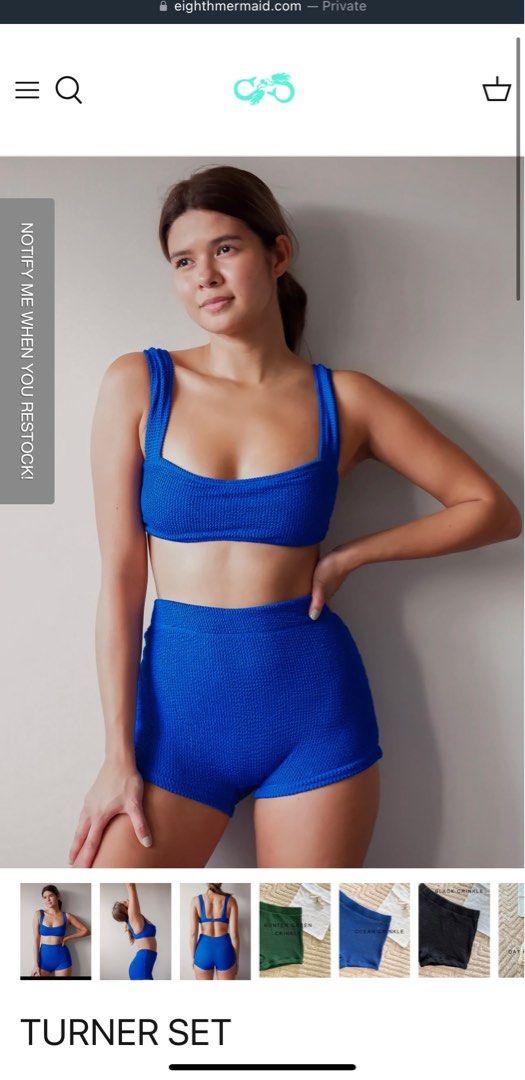 Eighth Mermaid Turner Set Bikini Small Women S Fashion Swimwear