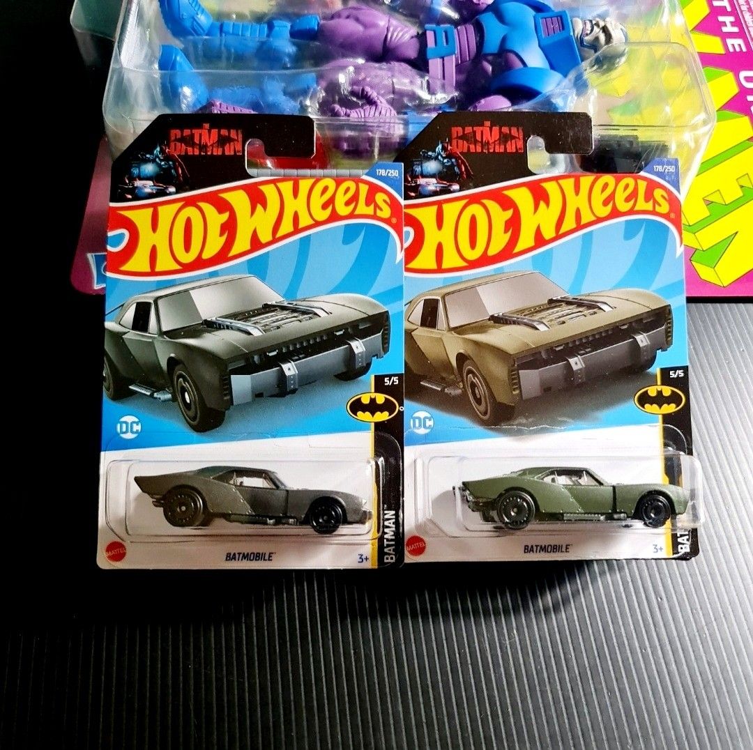 Hot Wheels The Batman Movie Batmobile Grey Army Green Hotwheels Dc