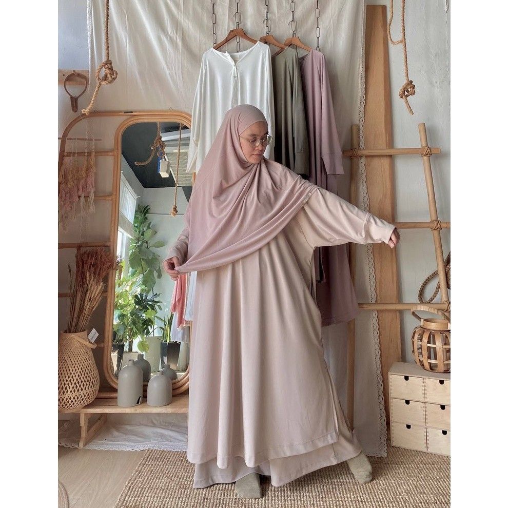 Aera Long Top In Nude Women S Fashion Muslimah Fashion Dresses On