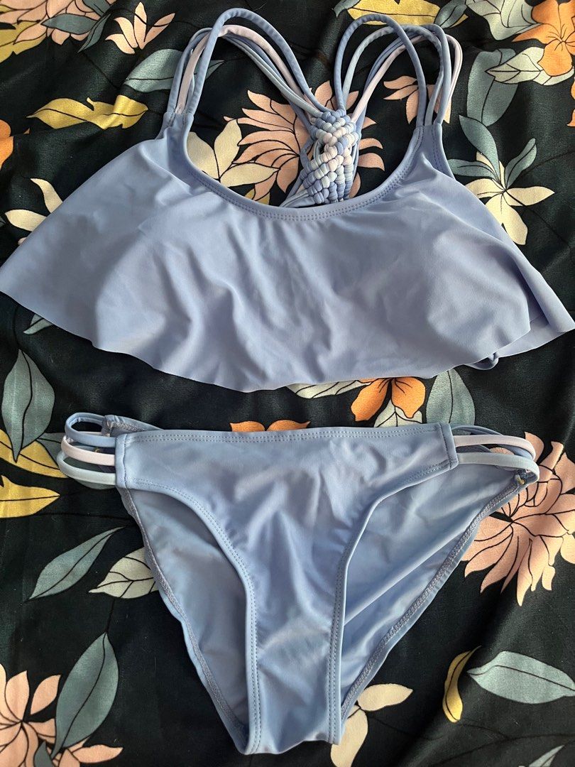 Baby Blue Bikini Women S Fashion Swimwear Bikinis Swimsuits On Carousell