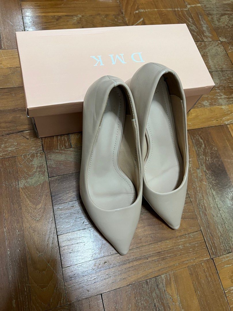 Dmk Nude Heels Women S Fashion Footwear Heels On Carousell