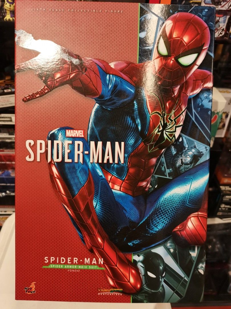 Hot Toys VGM43 Spider Man Spider Armor Mark 4 MK IV Suit Collectible Figure BIB Hobbies