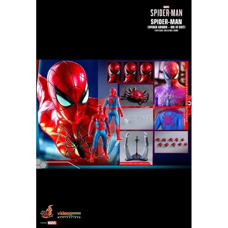 Hot Toys VGM Spider Man Spider Armor Mark MK IV Suit Collectible Figure BIB Hobbies
