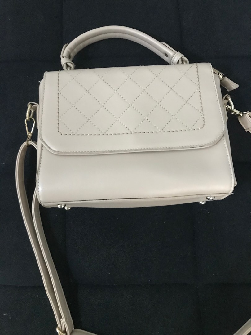 Parisian Nude Sling Bag Women S Fashion Bags Wallets Shoulder Bags