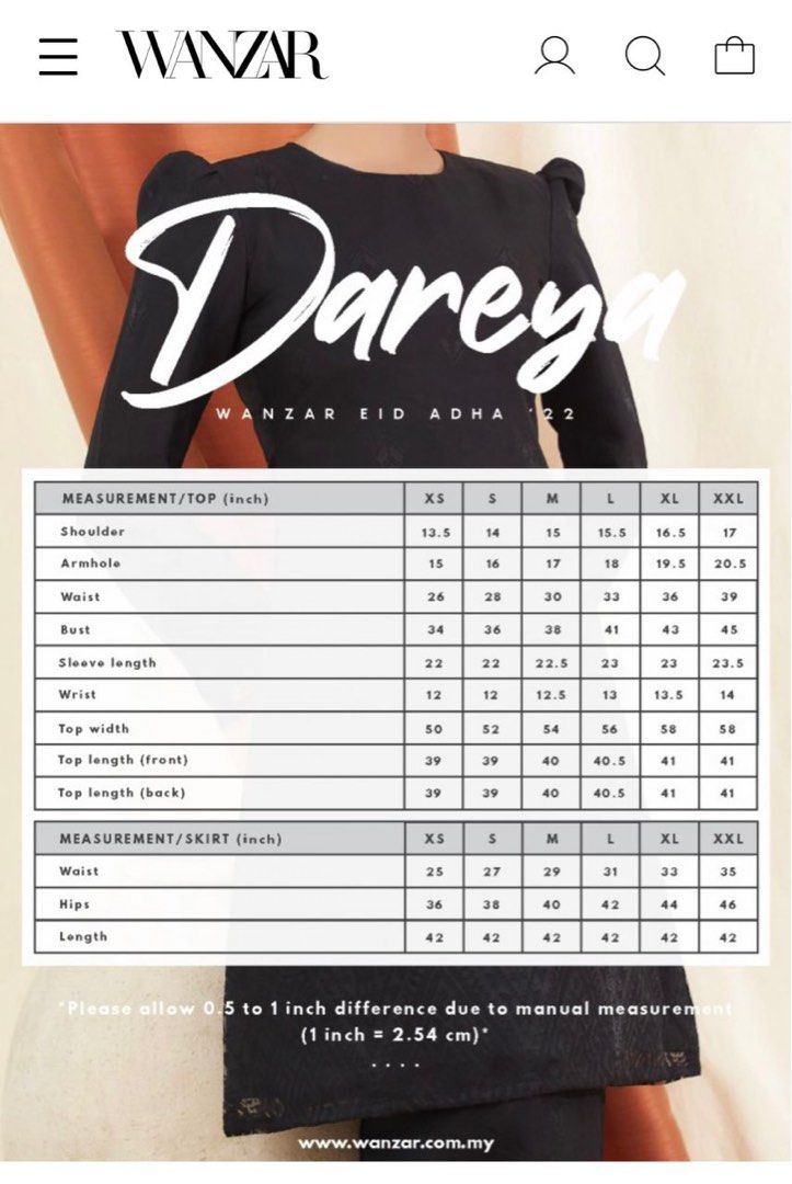 Wanzar Dareya Kurung In Nude Brown Women S Fashion Muslimah Fashion