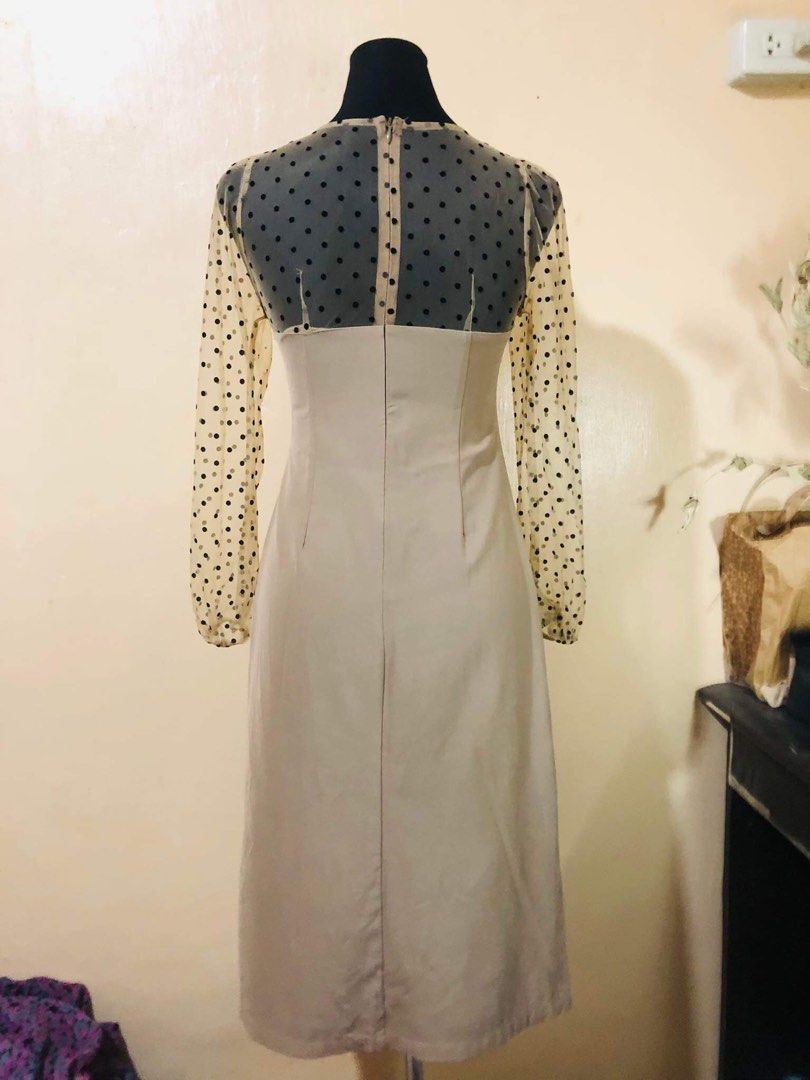 Formal Nude Dress Women S Fashion Dresses Sets Dresses On Carousell