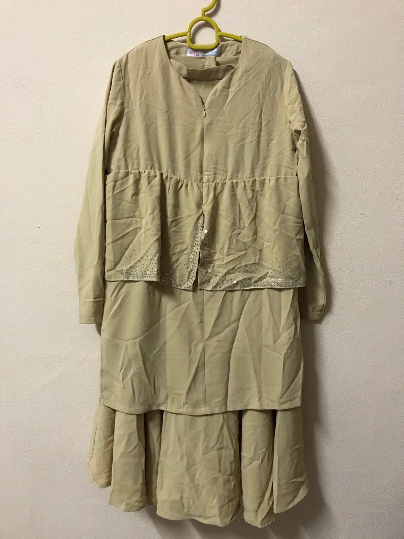Baju Kurung Nude Women S Fashion Muslimah Fashion Baju Kurung Sets