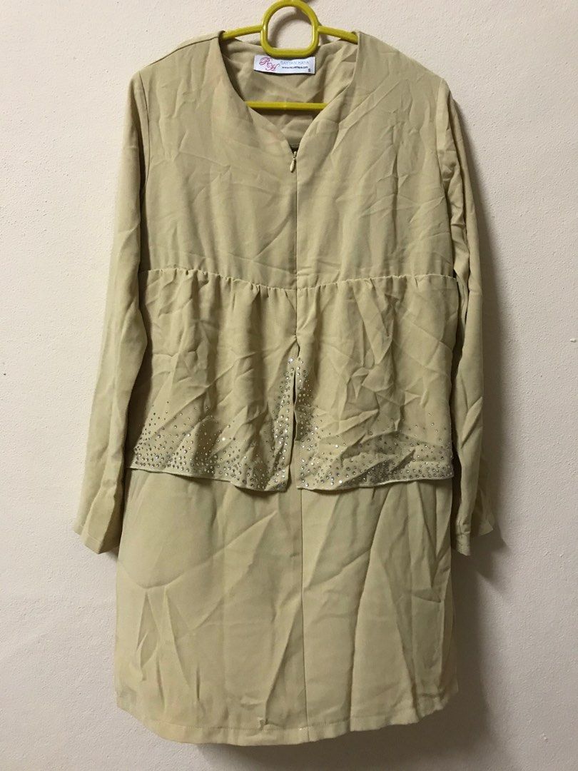 Baju Kurung Nude Women S Fashion Muslimah Fashion Baju Kurung Sets
