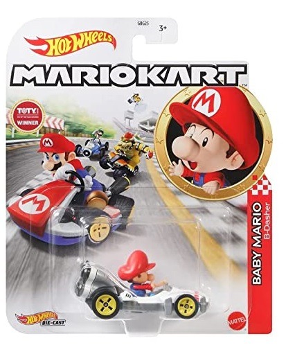 HOT WHEELS Mario Kart Baby Mario GBG25 興趣及遊戲 玩具 遊戲類 Carousell