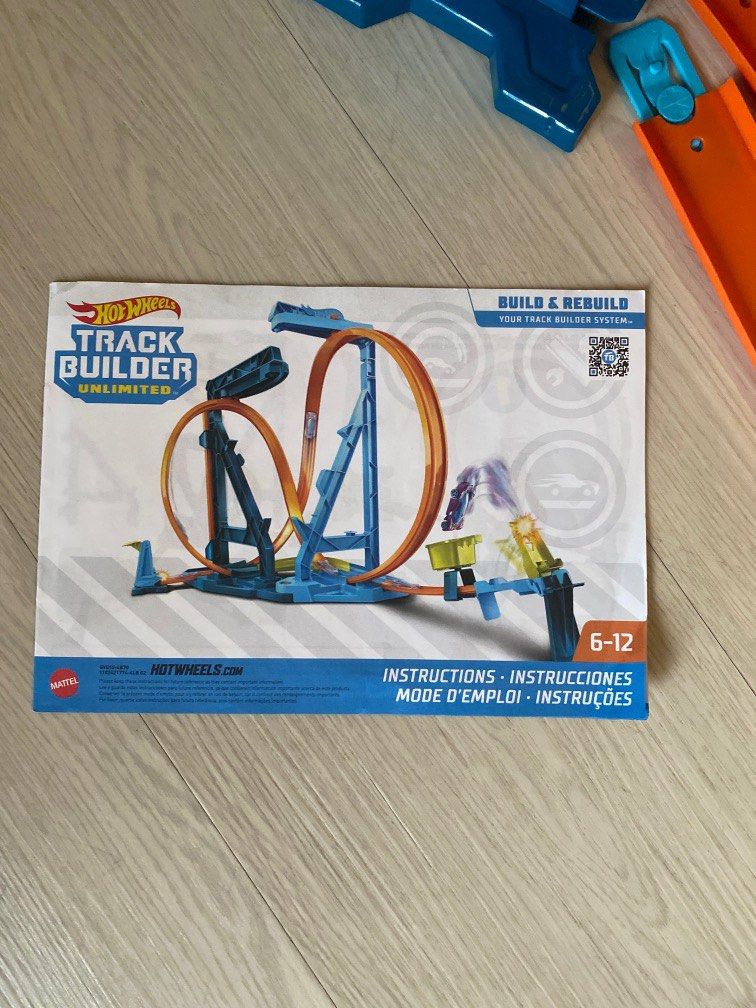 Hot Wheels Track Builder Unlimited Triple Loop Kit Hobbies Toys