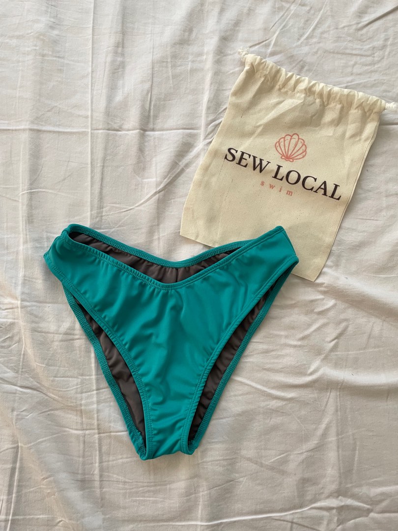 New Sew Local Darcy Mid High Waist Bikini Bottom Women S Fashion
