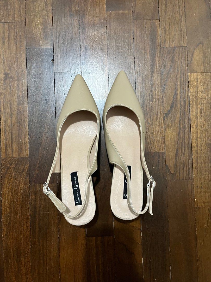 Nude Heels Women S Fashion Footwear Heels On Carousell