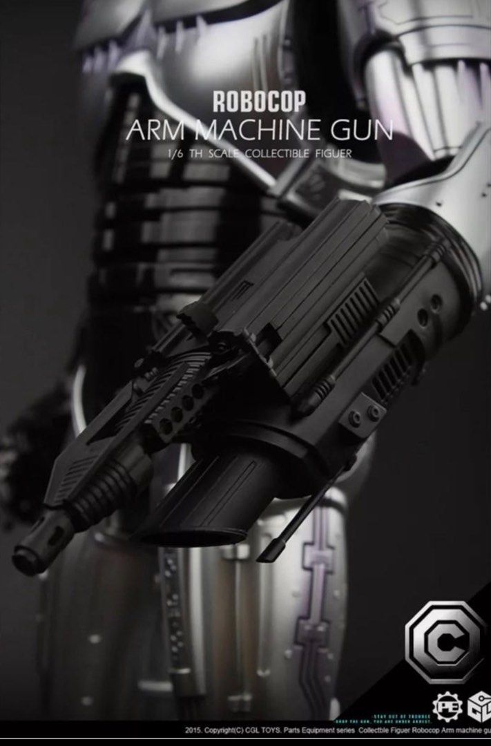 Hot Toys Robocop Figure With Mechanical Chair Docking Station Mms D Plus Arm Machine Gun