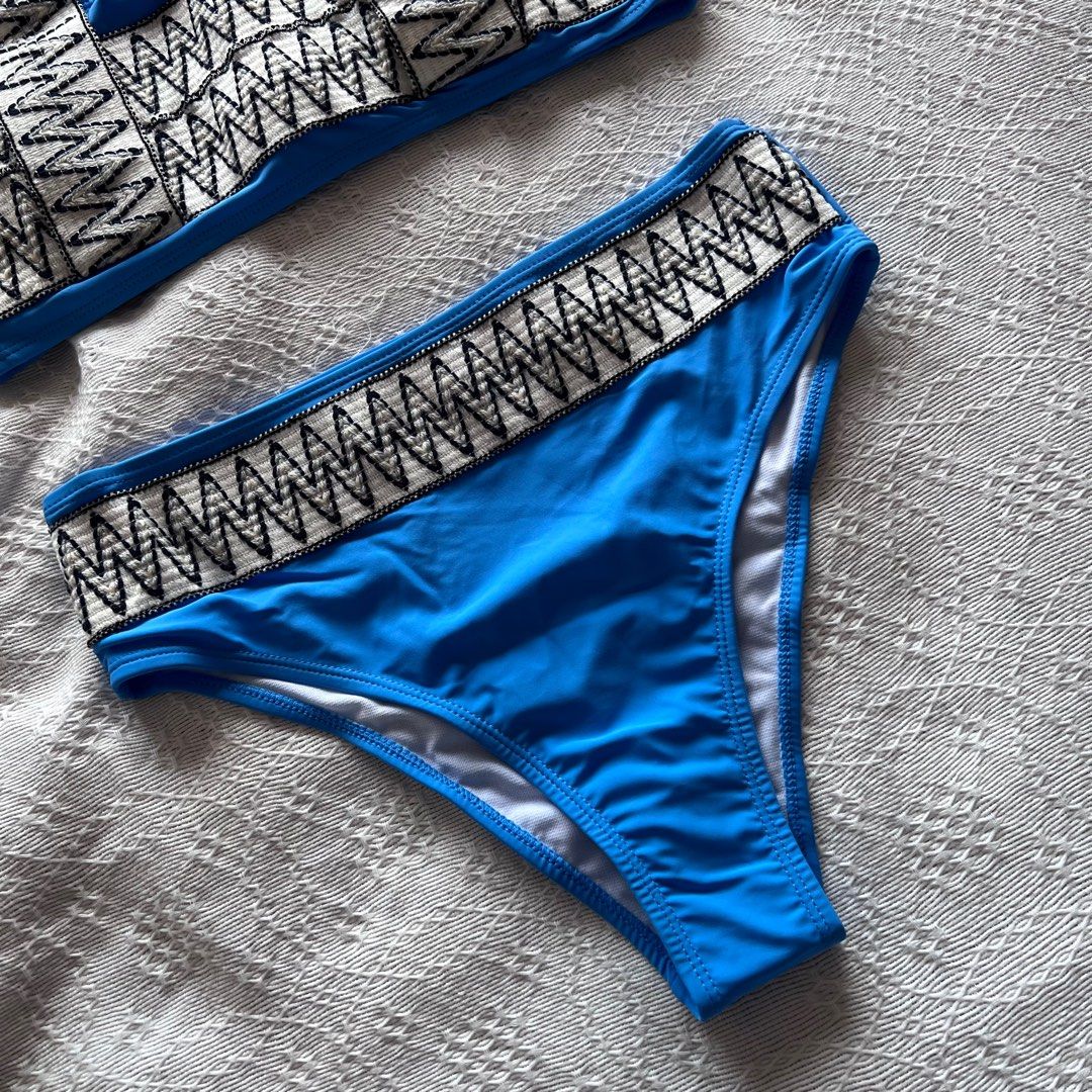 Shein Blue Bikini Women S Fashion Swimwear Bikinis Swimsuits On