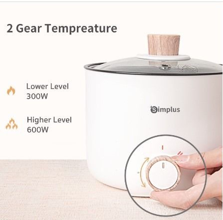 Simplus Electric Cooker L Multicooker Hot Pot Frying Pan Soup Pot Multifunctional Non Sticky