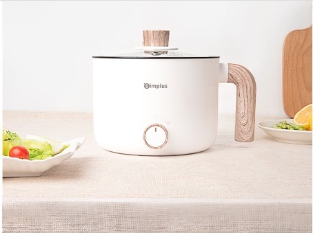 Simplus Electric Cooker 1 5L Multicooker Hot Pot Frying Pan Soup Pot Multifunctional Non Sticky