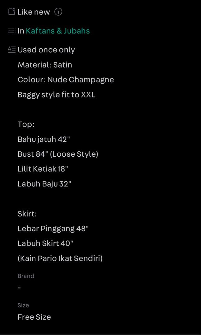 Kaftan Kurung Baju Raya Nude Women S Fashion Muslimah Fashion
