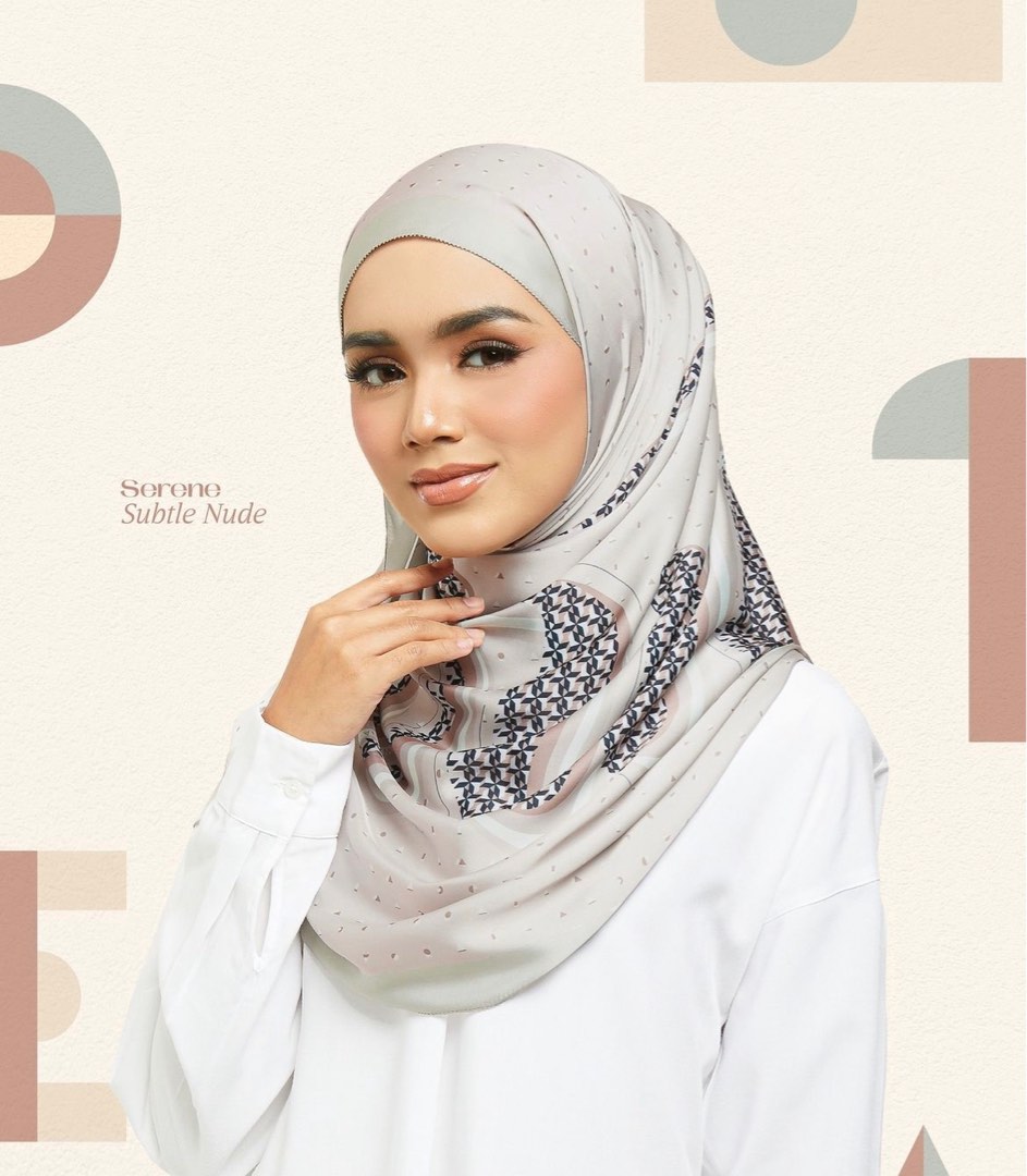 Waarna Shawl In Subtle Nude Women S Fashion Muslimah Fashion Hijabs