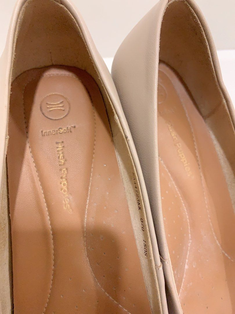 Hush Puppies Nude Heels Women S Fashion Footwear Heels On Carousell