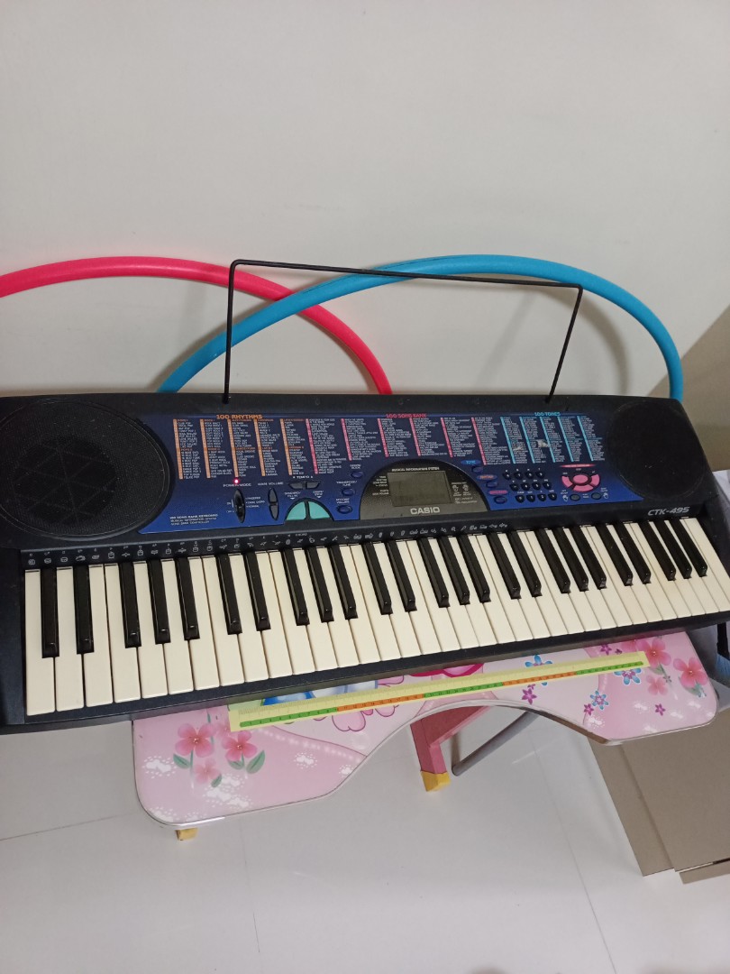 Casio Keyboard CTK 495 Hobbies Toys Music Media Musical