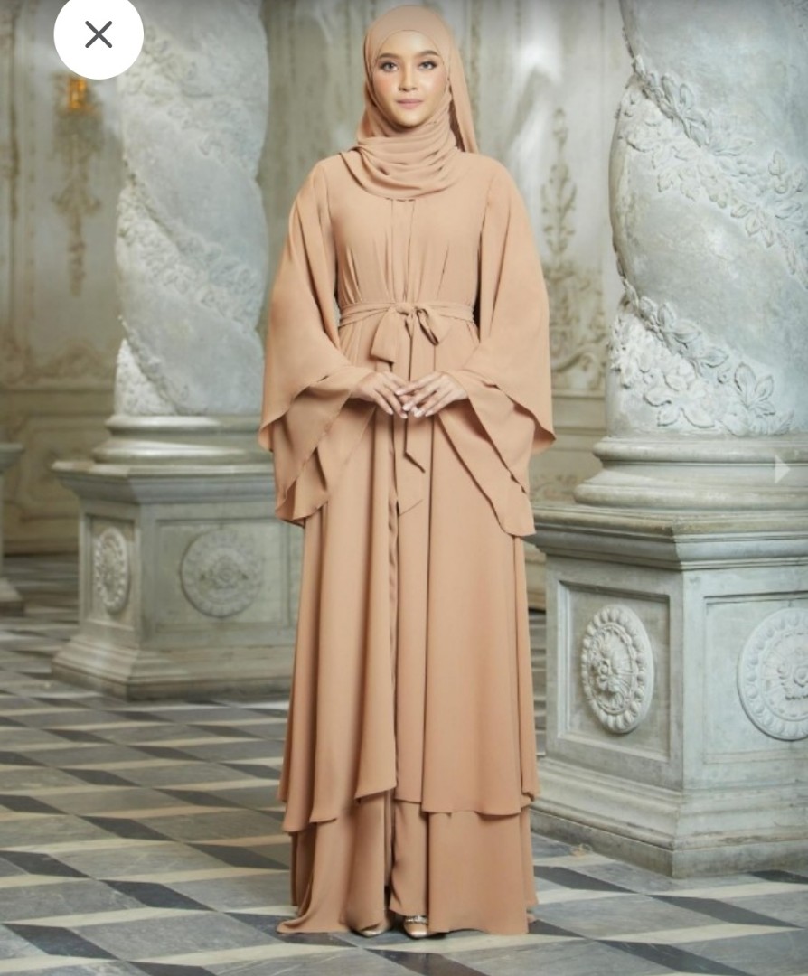 Sales Hijabistahub Auliya Abaya Nude Women S Fashion Muslimah