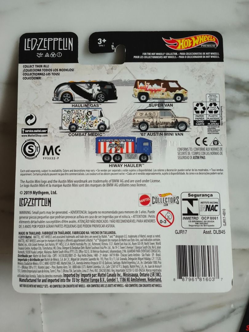 Hot Wheels Austin Mini Van Led Zeppelin Pop Culture Series Hobbies Toys Toys Games On