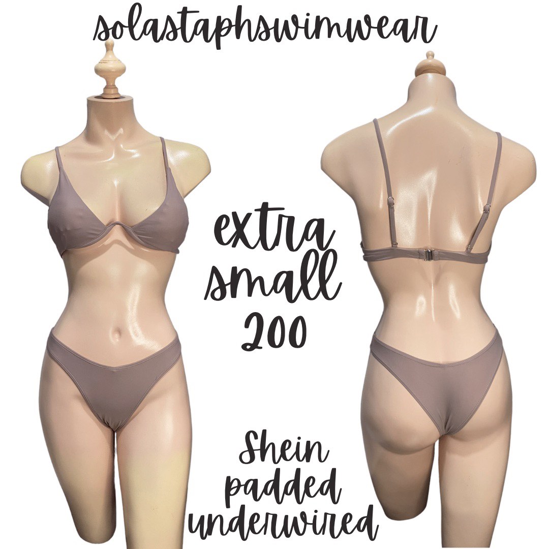 Shein Beige Underwire Bikini Small Women S Fashion Swimwear Bikinis