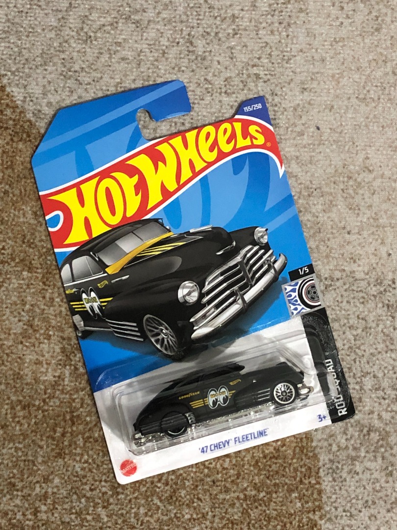 Hot Wheels 47 Chevy Fleetline Mooneyes Black Hobbies Toys Toys Games On Carousell
