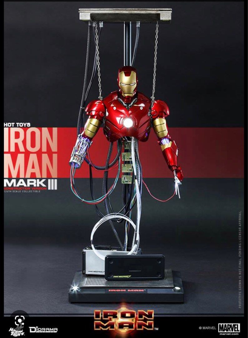 Reissue Version Hot Toys Scale Action Figure Ds Marvel Iron Man Mark Iii Mk