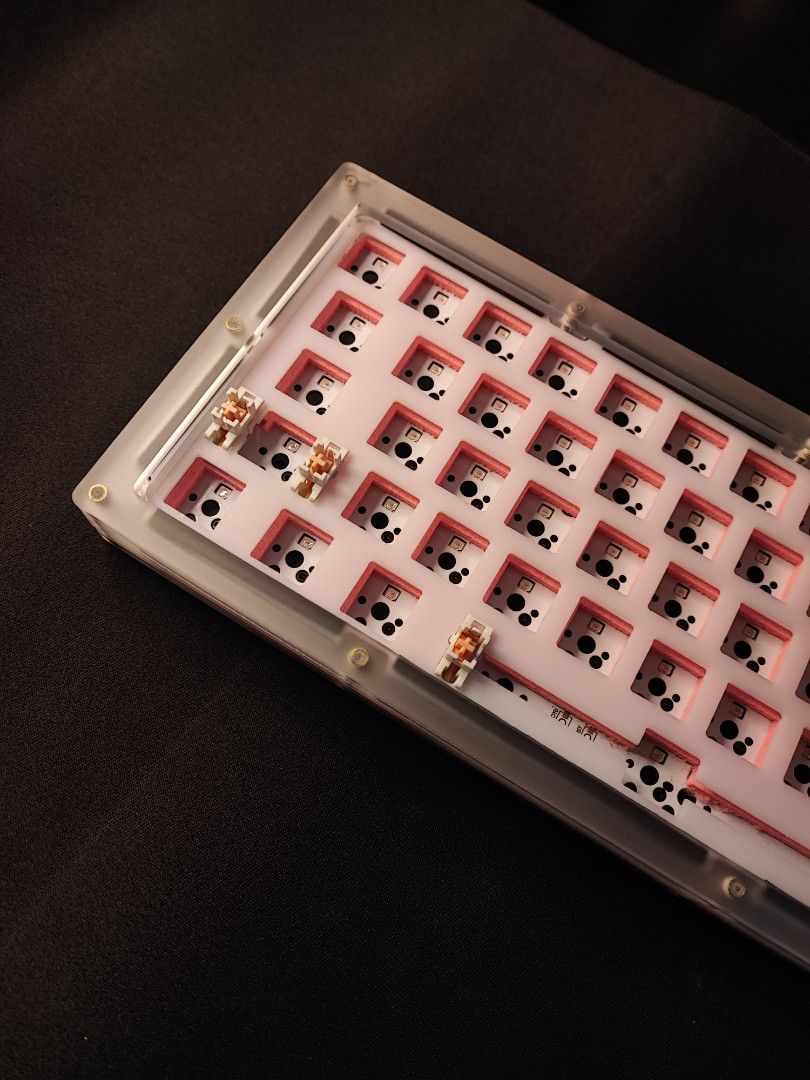 CK Gasket Mounted Hot Swappable Stacked Acrylic Gaming Mechanical Keyboard Barebones Kit
