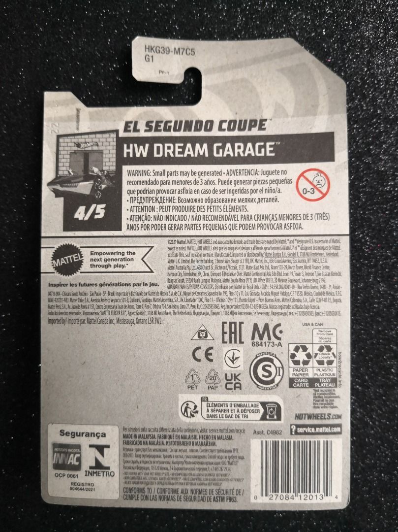 Hot Wheels El Segundo Coupe Dream Garage First Edition Hobbies Toys Toys Games On Carousell