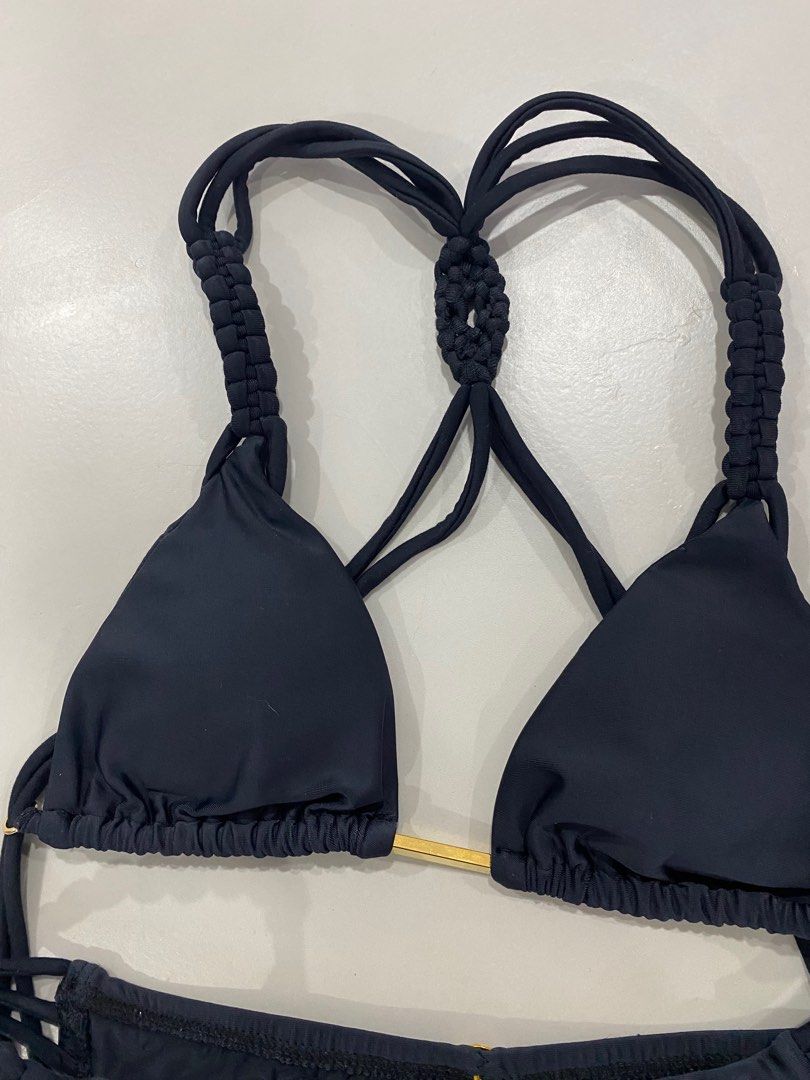 New Vix Braided Black Bikini S M Women S Fashion Swimwear Bikinis
