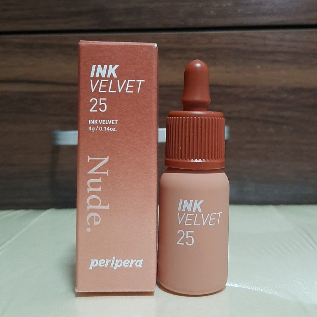 Peripera Ink Velvet Cinnamon Nude Korean Lippie Beauty Personal Care Face Makeup On