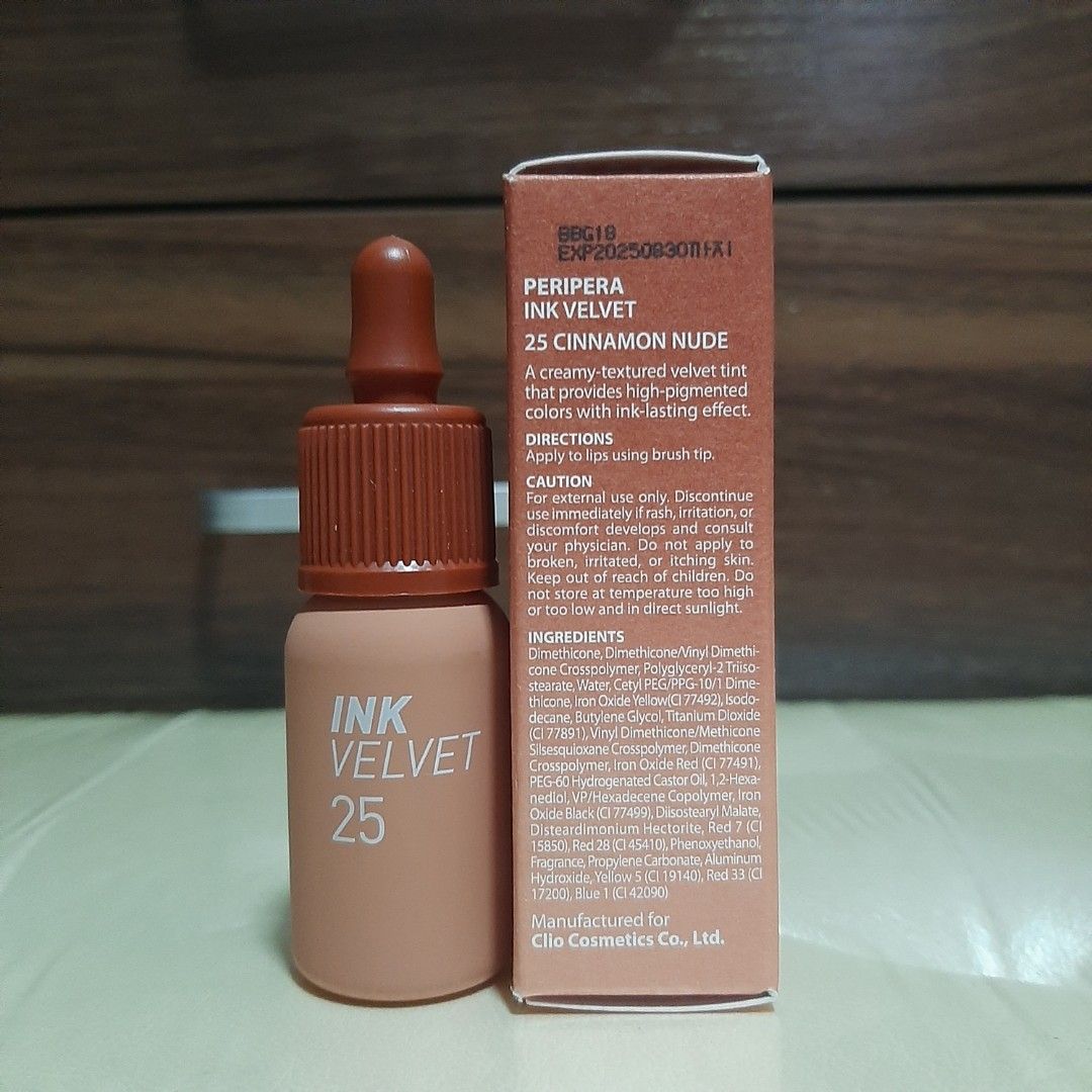 Peripera Ink Velvet Cinnamon Nude Korean Lippie Beauty Personal Care Face Makeup On
