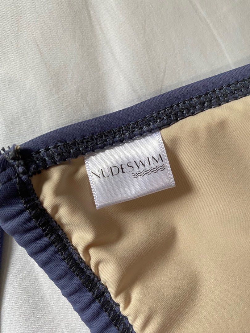 Bnwt Nudeswim Julia Bikini Swimsuit Swimwear In Slate Size S Women S